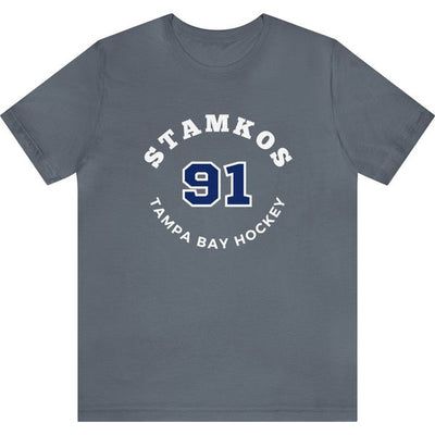 Stamkos 91 Tampa Bay Hockey Number Arch Design Unisex T-Shirt