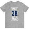 Hagel 38 Tampa Bay Hockey Blue Vertical Design Unisex T-Shirt