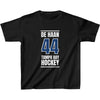 de Haan 44 Tampa Bay Hockey Blue Vertical Design Kids Tee