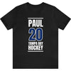 Paul 20 Tampa Bay Hockey Blue Vertical Design Unisex T-Shirt