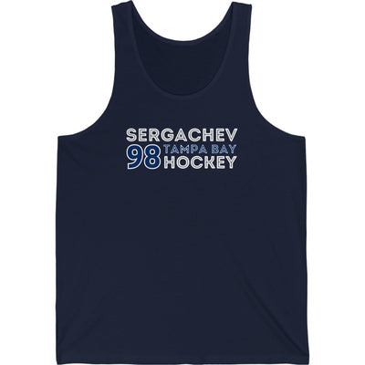 Sergachev 98 Tampa Bay Hockey Grafitti Wall Design Unisex Jersey Tank Top