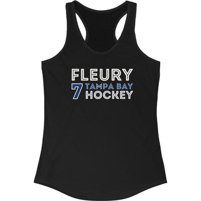 Fleury 7 Tampa Bay Hockey Grafitti Wall Design Women's Ideal Racerback Tank Top