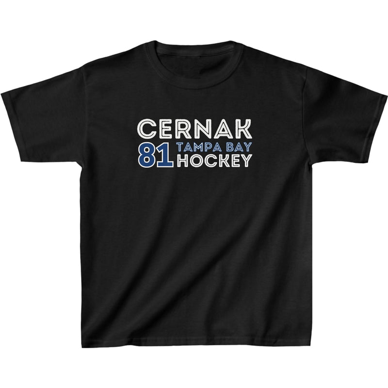 Cernak 81 Tampa Bay Hockey Grafitti Wall Design Kids Tee