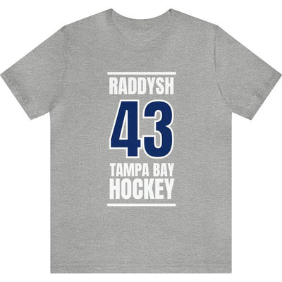 Raddysh 43 Tampa Bay Hockey Blue Vertical Design Unisex T-Shirt