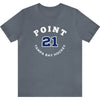 Point 21 Tampa Bay Hockey Number Arch Design Unisex T-Shirt