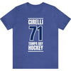 Cirelli 71 Tampa Bay Hockey Blue Vertical Design Unisex T-Shirt