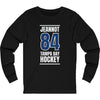 Jeannot 84 Tampa Bay Hockey Blue Vertical Design Unisex Jersey Long Sleeve Shirt