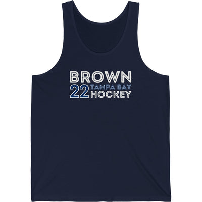 Brown 22 Tampa Bay Hockey Grafitti Wall Design Unisex Jersey Tank Top