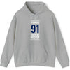 Stamkos 91 Tampa Bay Hockey Blue Vertical Design Unisex Hooded Sweatshirt