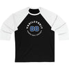 Vasilevskiy 88 Tampa Bay Hockey Number Arch Design Unisex Tri-Blend 3/4 Sleeve Raglan Baseball Shirt