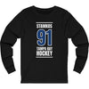 Stamkos 91 Tampa Bay Hockey Blue Vertical Design Unisex Jersey Long Sleeve Shirt