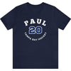 Paul 20 Tampa Bay Hockey Number Arch Design Unisex T-Shirt