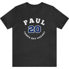 Paul 20 Tampa Bay Hockey Number Arch Design Unisex T-Shirt