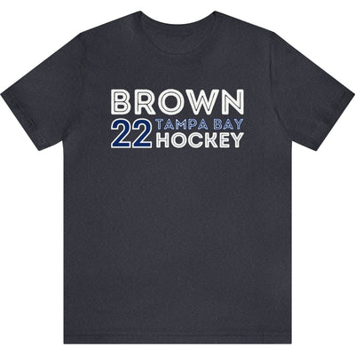 Brown 22 Tampa Bay Hockey Grafitti Wall Design Unisex T-Shirt