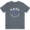 Paul 20 Tampa Bay Hockey Number Arch Design Unisex T-Shirt