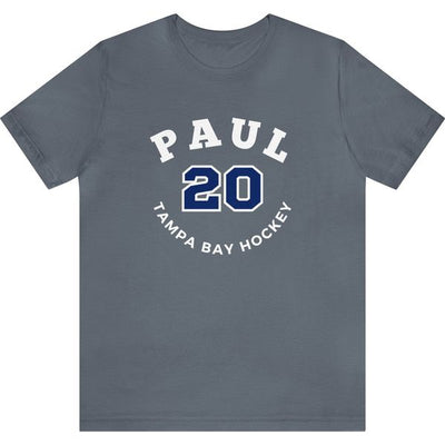 Paul 20 Tampa Bay Hockey Number Arch Design Unisex T-Shirt