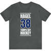 Hagel 38 Tampa Bay Hockey Blue Vertical Design Unisex T-Shirt