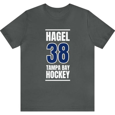 Hagel 38 Tampa Bay Hockey Blue Vertical Design Unisex T-Shirt