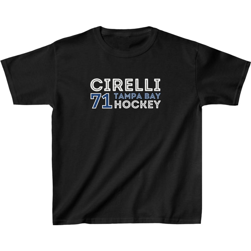 Cirelli 71 Tampa Bay Hockey Grafitti Wall Design Kids Tee