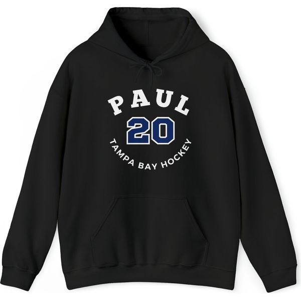 Paul 20 Tampa Bay Hockey Number Arch Design Unisex Hooded Sweatshirt