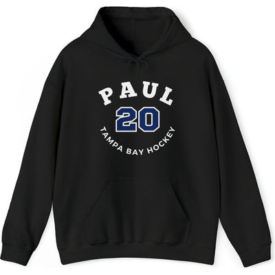 Paul 20 Tampa Bay Hockey Number Arch Design Unisex Hooded Sweatshirt