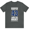 Raddysh 43 Tampa Bay Hockey Blue Vertical Design Unisex T-Shirt