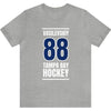 Vasilevskiy 88 Tampa Bay Hockey Blue Vertical Design Unisex T-Shirt