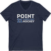 Point 21 Tampa Bay Hockey Grafitti Wall Design Unisex V-Neck Tee