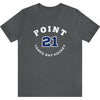 Point 21 Tampa Bay Hockey Number Arch Design Unisex T-Shirt