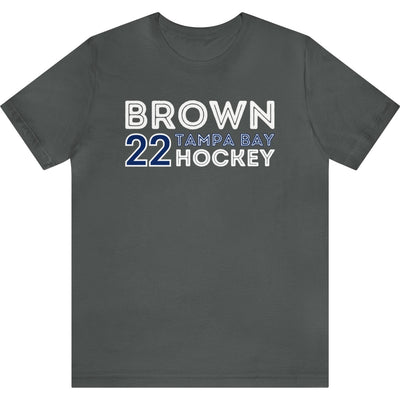 Brown 22 Tampa Bay Hockey Grafitti Wall Design Unisex T-Shirt