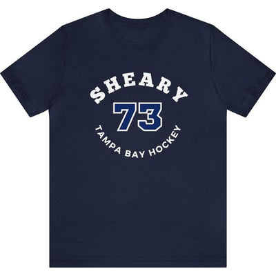 Sheary 73 Tampa Bay Hockey Number Arch Design Unisex T-Shirt