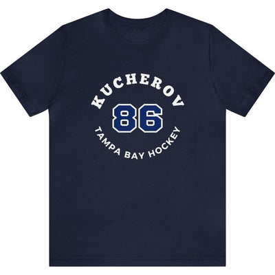 Kucherov 86 Tampa Bay Hockey Number Arch Design Unisex T-Shirt