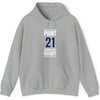 Point 21 Tampa Bay Hockey Blue Vertical Design Unisex Hooded Sweatshirt