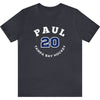 Paul 20 Tampa Bay Hockey Number Arch Design Unisex T-Shirt