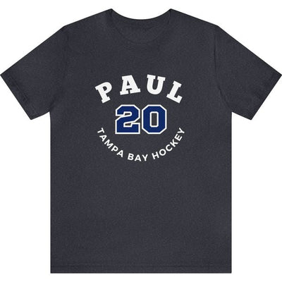 Paul 20 Tampa Bay Hockey Number Arch Design Unisex T-Shirt