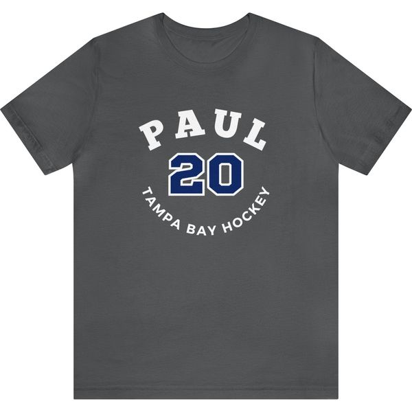 Paul 20 Tampa Bay Hockey Number Arch Design Unisex T-Shirt
