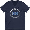 Kucherov 86 Tampa Bay Hockey Number Arch Design Unisex V-Neck Tee