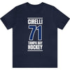 Cirelli 71 Tampa Bay Hockey Blue Vertical Design Unisex T-Shirt