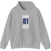 Cernak 81 Tampa Bay Hockey Blue Vertical Design Unisex Hooded Sweatshirt