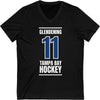 Glendening 11 Tampa Bay Hockey Blue Vertical Design Unisex V-Neck Tee