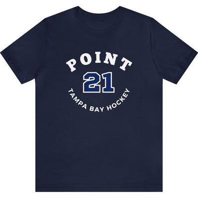 Point 21 Tampa Bay Hockey Number Arch Design Unisex T-Shirt