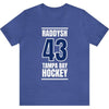 Raddysh 43 Tampa Bay Hockey Blue Vertical Design Unisex T-Shirt