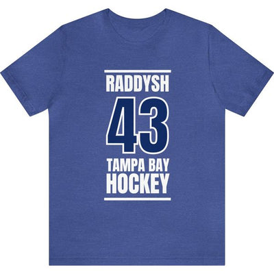 Raddysh 43 Tampa Bay Hockey Blue Vertical Design Unisex T-Shirt