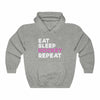 "Eat Sleep Hockey Repeat" Unisex Hooded Sweatshirt