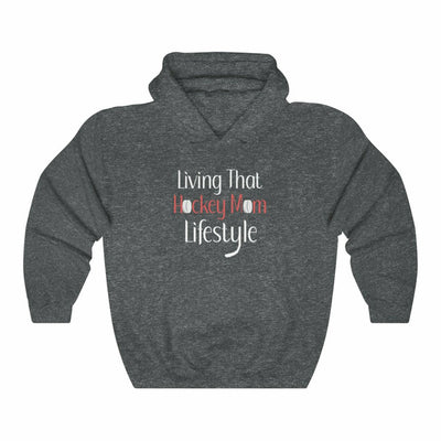 "Living That Hockey Mom Lifestyle" Unisex Hooded Sweatshirt