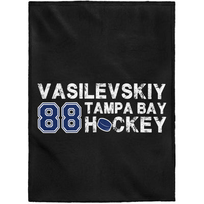 Vasilevskiy 88 Tampa Bay Hockey Velveteen Plush Blanket