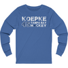 Koepke 45 Tampa Bay Hockey Unisex Jersey Long Sleeve Shirt