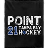 Point 21 Tampa Bay Hockey Velveteen Plush Blanket