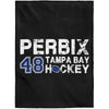 Perbix 48 Tampa Bay Hockey Velveteen Plush Blanket