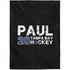 Paul 20 Tampa Bay Hockey Velveteen Plush Blanket